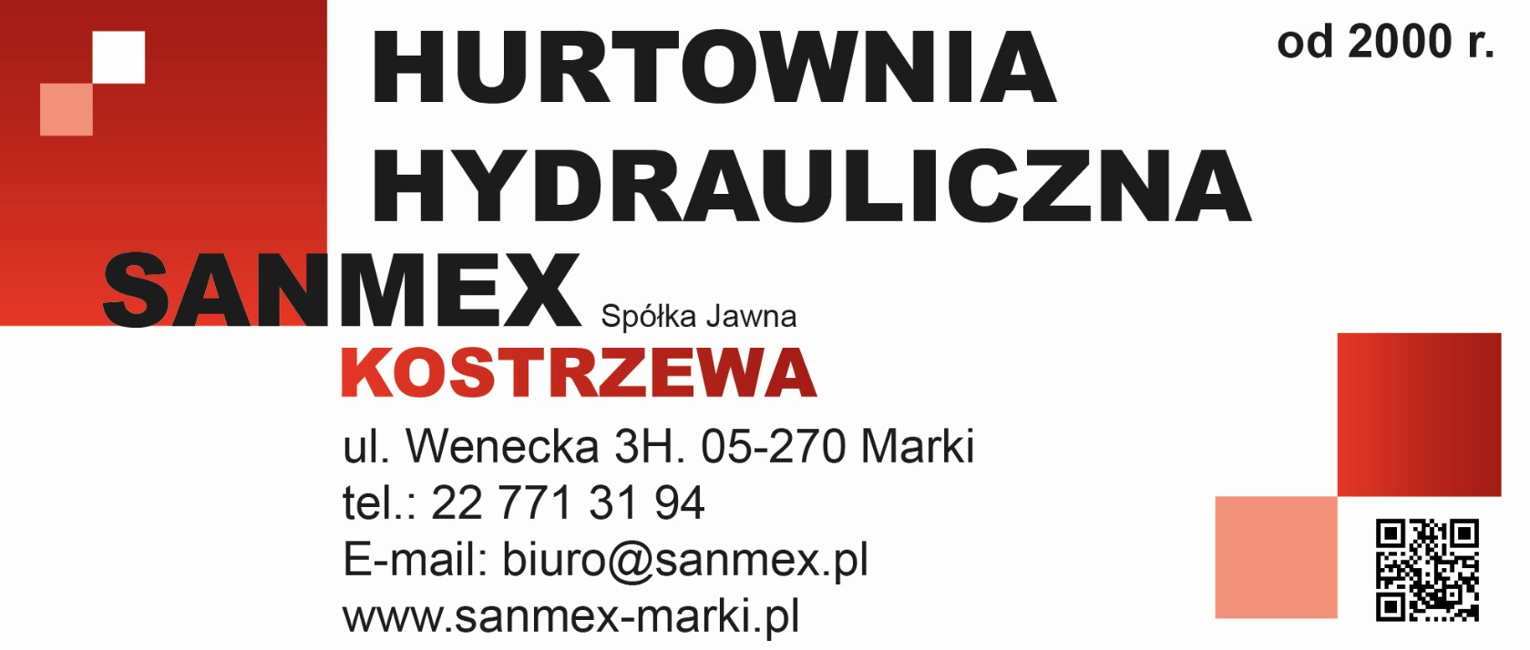 SANMEX KOSTRZEWA Sp.J. HURTOWNIA HYDRAULICZNA - pompy MARKI grzejniki MARKI